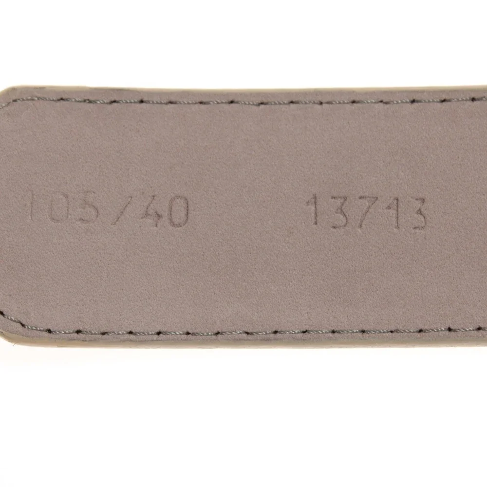 Leyva NWT Classic Belt Size 105 (US 40) in Black Canvas Leather Made in Spain